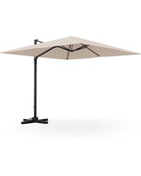 COSTWAY - Patio 9.5ft Square Cantilever Offset Hanging Umbrella 2-tier 360â° Outdoor - Lyst