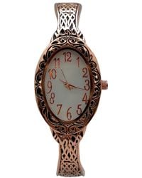 Olivia Pratt - Oval Face Elegant Textured Bangle Watch - Lyst