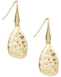 Patricia Nash - Tone Hammered Ring Collection Tear Drop Earrings - Lyst