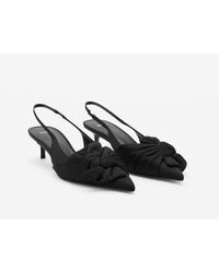 Mango - Knot Heel Shoes - Lyst
