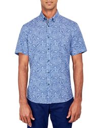 Society of Threads - Regular-fit Non-iron Performance Stretch Paisley Check-print Button-down Shirt - Lyst