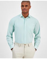 Club Room - Regular Fit Traveler Fine Stripe Dress Shirt - Lyst