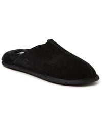 Dearfoams - Bradford Genuine Suede Closed Toe Scuff Slippers - Lyst