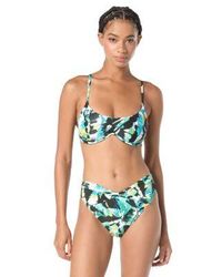 Vince Camuto - Printed Scoop Neck Underwire Bikini Top Printed Twist Front Bikini Bottom - Lyst