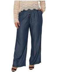 Standards & Practices - Plus Size High Rise Wide Leg Pants - Lyst