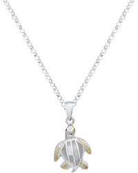 Macy's - Kyocera Opal Turtle Pendant Necklace - Lyst
