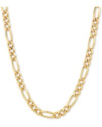 Giani Bernini - Figaro Link 18" Chain Necklace In 18k Gold-plated Sterling Silver - Lyst