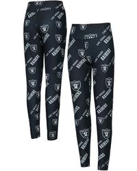 Concepts Sport - Las Vegas Raiders Breakthrough Allover Print Knit Sleep leggings - Lyst