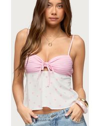 Edikted - Tilly Mixed Print Top - Lyst