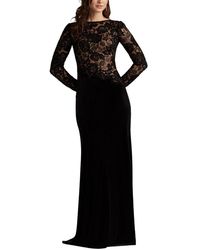 Tadashi Shoji - Forena Embroidered Crepe Gown - Lyst
