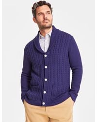 Club Room - Chunky Shawl Collar Cardigan Sweater - Lyst