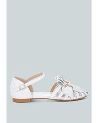 Rag & Co - Ramita Horsebit Fringe Flat Sandals - Lyst