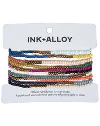 INK+ALLOY - Ink + Alloy Sage 10 Stranded Beaded Stackable Stretch Bracelets - Lyst