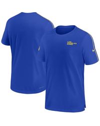 Nike - Royal Los Angeles Rams 2024 Sideline Coach Uv Performance T-shirt - Lyst
