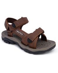 Nautica - Bulty Round Toe Strappy Sandals - Lyst