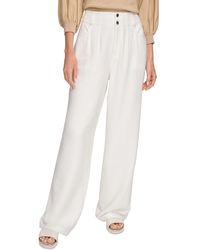DKNY - Top-stitched Crinkle Trousers - Lyst
