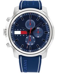 Tommy Hilfiger - Multifunction Silicone Watch 50mm - Lyst