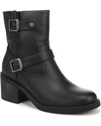 Blowfish - Maeve Round Toe Block Heel rugged Short Boots - Lyst