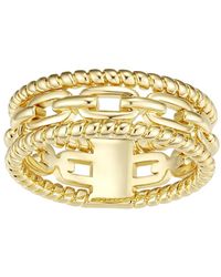 Macy's - Plated Link Statement Ring - Lyst