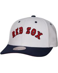 Mitchell & Ness - Boston Red Sox Cooperstown Collection Pro Crown Snapback Hat - Lyst