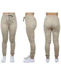 Galaxy By Harvic - Basic Stretch Twill joggers - Lyst