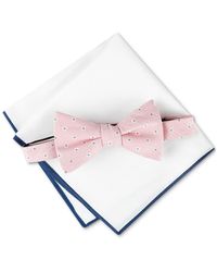 Tommy Hilfiger - Floral Bow Tie & Solid Pocket Square Set - Lyst