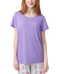 Hue - Solid Short-sleeve Scoop-neck Pajama T-shirt - Lyst