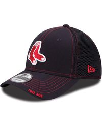 KTZ - Boston Red Sox Blue Neo 39thirty Stretch Fit Hat - Lyst