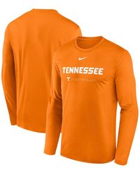 Nike - Tennessee Volunteers 2025 Courtside Basketball Shootaround Legend Dri-fit Long Sleeve T-shirt - Lyst