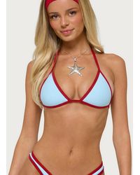 Edikted - Dina Contrast Triangle Bikini Top - Lyst