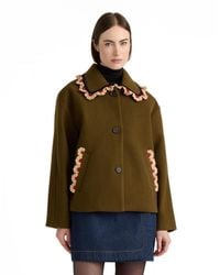 NVLT - Faux Wool Single Breasted Jacket - Lyst