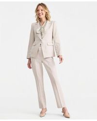 Tahari - Single Button Blazer Tie Front Top Straight Pants - Lyst