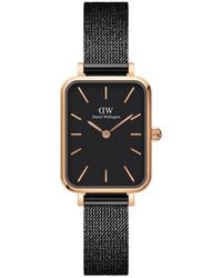 Daniel Wellington - Analog Black Stainless Steel Mesh Watch - Lyst