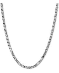 Giani Bernini - Cuban Link 20" Chain Necklace In Sterling Silver - Lyst