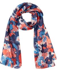 Olsen - 100% Silk Floral Print Scarf - Lyst