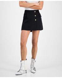 BarIII - Envelope-front Mini Wrap Skirt - Lyst
