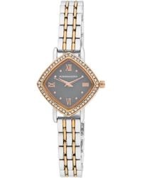 BCBGMAXAZRIA - Diamond Case Crystal Bezel Bracelet Watch - Lyst