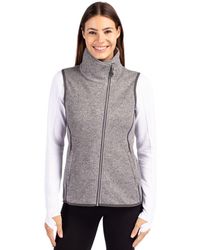Cutter & Buck - Mainsail Sweater Knit Asymmetrical Vest - Lyst
