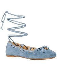 MICHAEL Michael Kors - Mk Shae Flex Suede Ballet Flat - Lyst