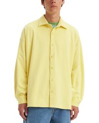 Levi's - Relaxed-fit Button-up Fleece Skate Sweatshirt - Lyst