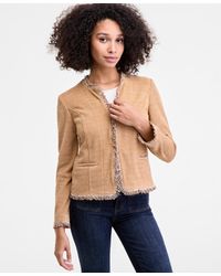 Liverpool Los Angeles - Collarless Fray Edge Jacket - Lyst