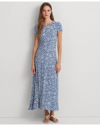 Lauren by Ralph Lauren - Floral Stretch Jersey Tee Dress - Lyst