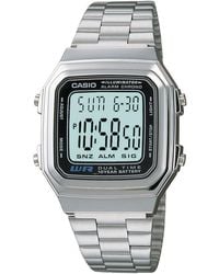 G-Shock - Digital Stainless Steel Bracelet Watch 32mm - Lyst