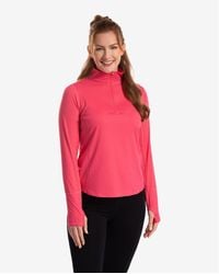 BloqUV - Upf 50+ Sun Protective Relaxed Mock Zip Top - Lyst