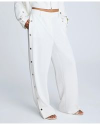 Kenneth Cole - High-rise Side-snap Pants - Lyst