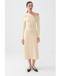 Nocturne - One-shoulder Midi Dress - Lyst