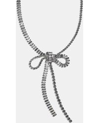 Givenchy - Crystal Bow Statement Necklace - Lyst