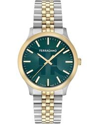 Ferragamo - Duo Two-Tone Bracelet Watch, 40Mm - Lyst