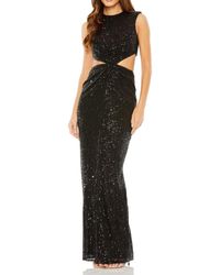 Mac Duggal - Sequin Twist Cut Out Open Back Gown - Lyst