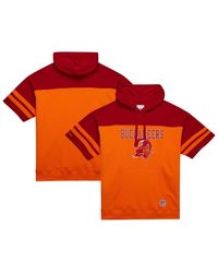 Mitchell & Ness - Â Tampa Bay Buccaneers Off Field Vintage Logo Short Sleeve Pullover Hoodie - Lyst
